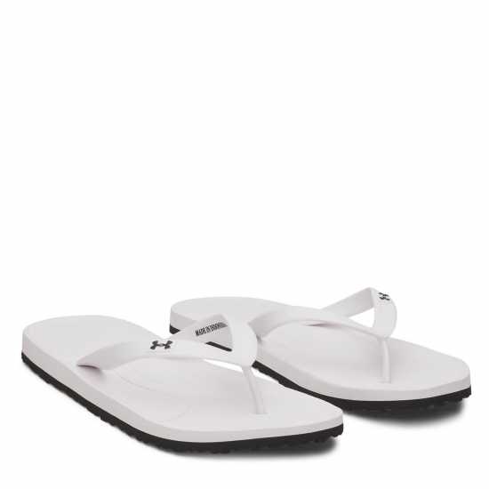 Under Armour Men's Pool Sliders White/Black 