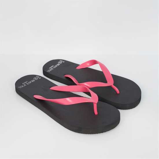 Brave Soul Mens Classic Flip Flop Неон Розово Brave Soul Mens Classic Flip Flop Неон Розово