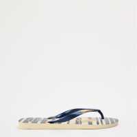 Havaianas Мъжки Джапанки Hav. Top Nautical Navy Blue/white/n Flip Flops Mens Beige/Navy 