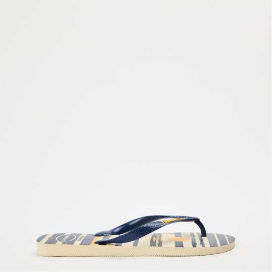 Havaianas Мъжки Джапанки Hav. Top Nautical Navy Blue/white/n Flip Flops Mens Beige/Navy 