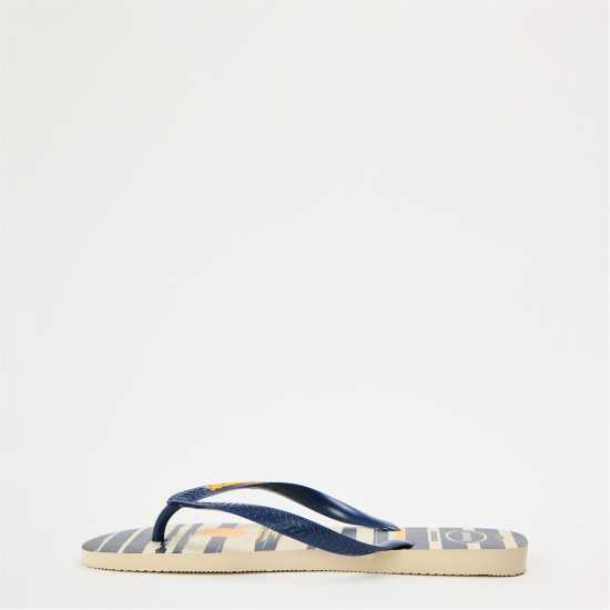 Havaianas Мъжки Джапанки Hav. Top Nautical Navy Blue/white/n Flip Flops Mens Beige/Navy 