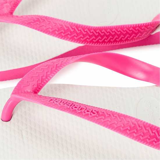 Havaianas Джапанки Hav. Tradicional Black 39/40 Flip Flops Unisex Adults White/Pink 
