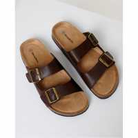 Threadbare Atticus Flat Sandal Кафяво Threadbare Atticus Flat Sandal Кафяво