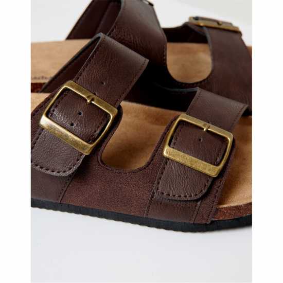 Threadbare Men's Atticus Flat Sandal Кафяво 
