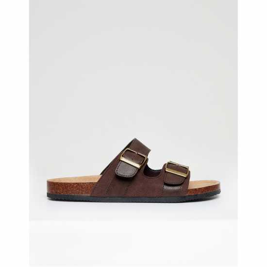 Threadbare Men's Atticus Flat Sandal Кафяво 