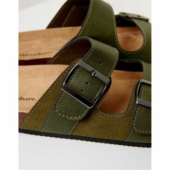 Threadbare Atticus Flat Sandal Хаки 