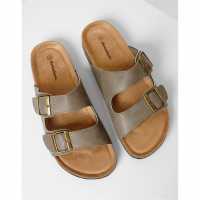 Threadbare Atticus Flat Sandal Камък Threadbare Atticus Flat Sandal Камък