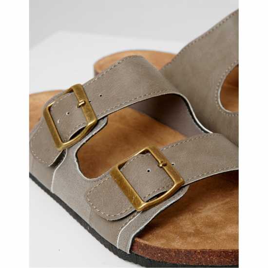 Threadbare Atticus Flat Sandal Камък 