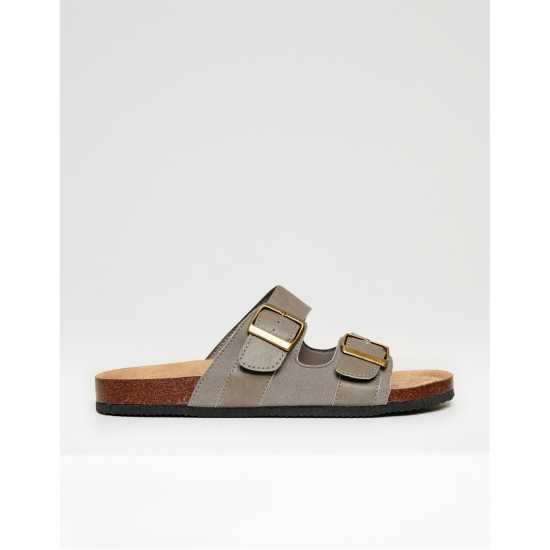 Threadbare Atticus Flat Sandal Камък 