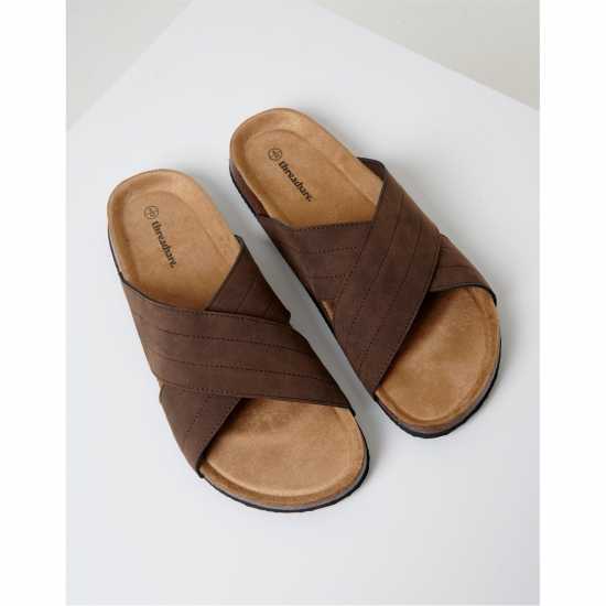Threadbare Atlante Flat Sandal Шоколад Threadbare Atlante Flat Sandal Шоколад