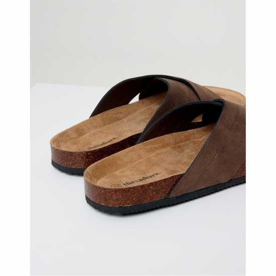 Threadbare Atlante Flat Sandal Шоколад Threadbare Atlante Flat Sandal Шоколад