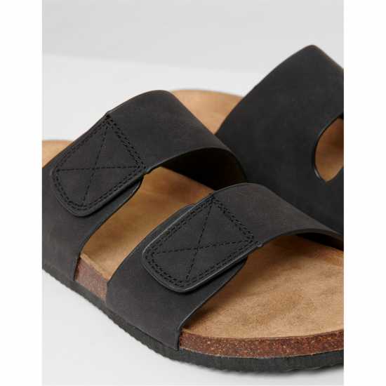 Threadbare Artemis Flat Sandal Черно 