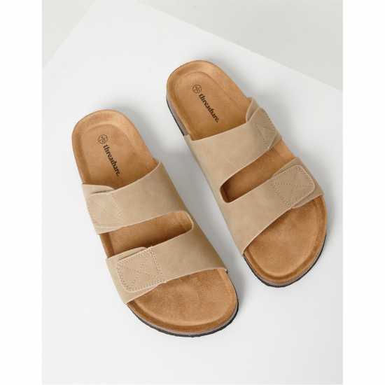 Threadbare Artemis Flat Sandal Бежово 