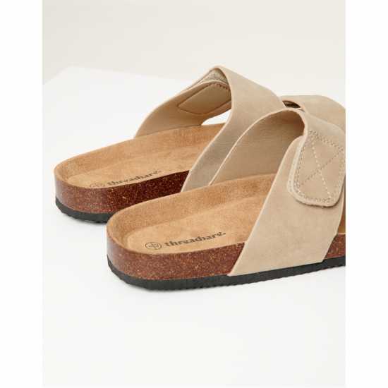 Threadbare Artemis Flat Sandal Бежово 