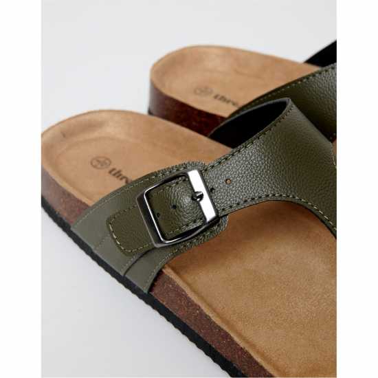 Threadbare Alexandria Flat Sandal Хаки Threadbare Alexandria Flat Sandal Хаки