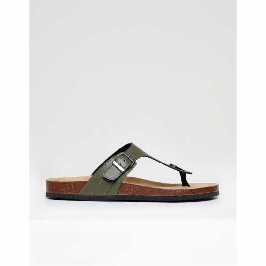 Threadbare Alexandria Flat Sandal Хаки Threadbare Alexandria Flat Sandal Хаки