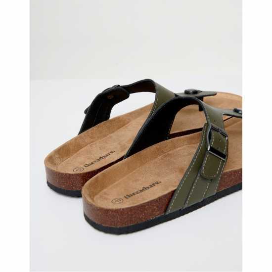 Threadbare Alexandria Flat Sandal Хаки Threadbare Alexandria Flat Sandal Хаки