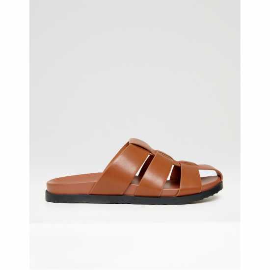 Threadbare Abel Flat Sandals Кафяво 