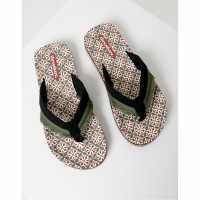 Threadbare Men's August Flip Flop Хаки 