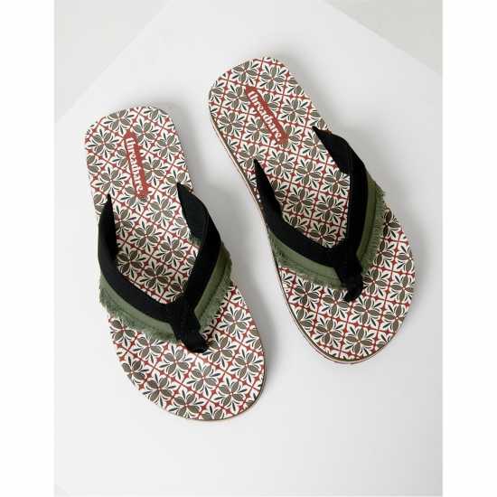 Threadbare Men's August Flip Flop Хаки 
