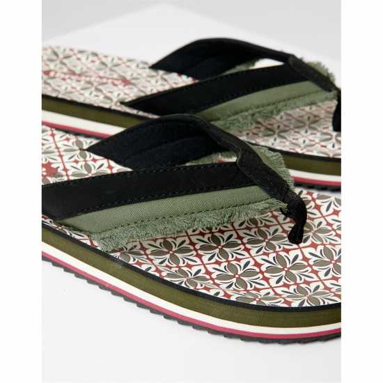 Threadbare Men's August Flip Flop Хаки 