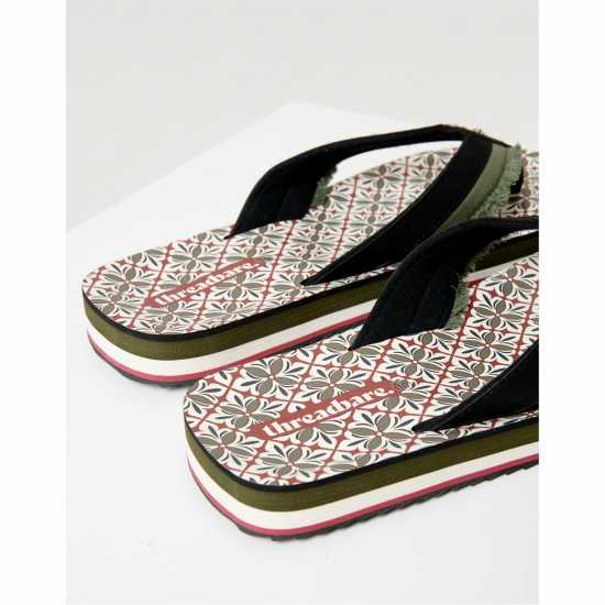 Threadbare Men's August Flip Flop Хаки 