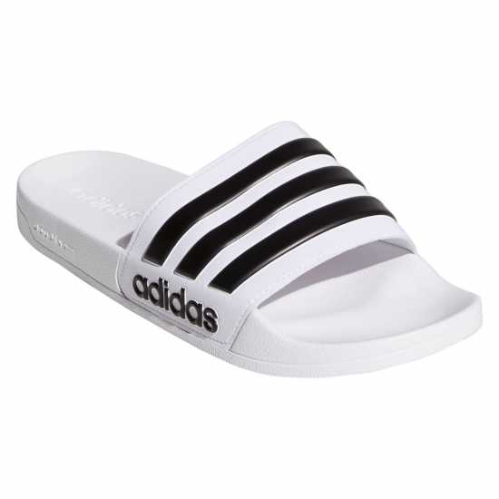 Adidas Adilette Shower Slides Unisex Бяло/Черно Мъжки сандали и джапанки