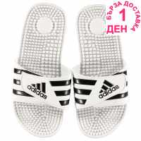 Adidas Мъжки Джапанки Adissage Mens Slider Sandals White/Grey Мъжки сандали и джапанки