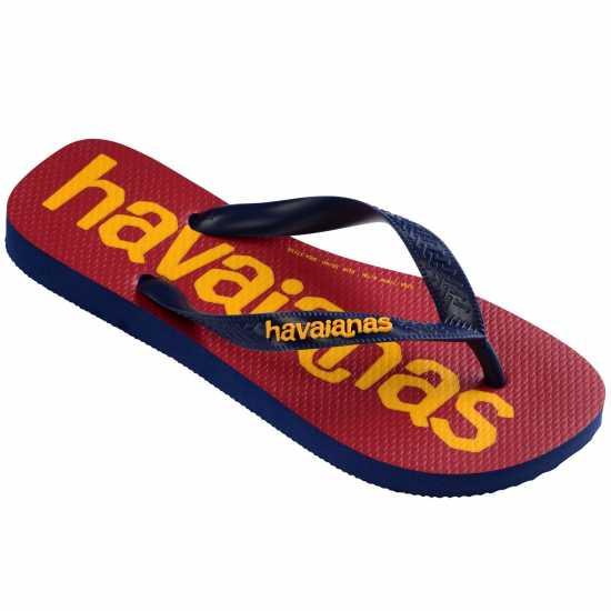 Havaianas Джапанки Unisex Adults Top Logomania Ruby Red Flip Flops Navy Blue 