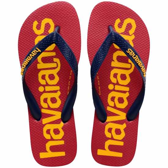 Havaianas Джапанки Unisex Adults Top Logomania Ruby Red Flip Flops Navy Blue 