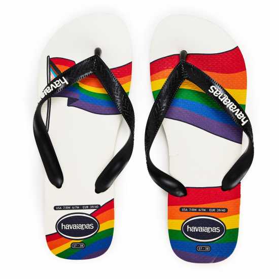 Havaianas Джапанки Hav. Top Pride White/black 43/44 Flip Flops Unisex Adults  