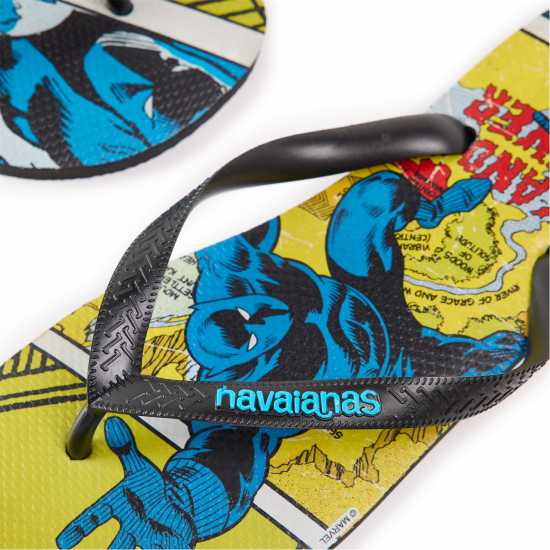 Havaianas Unisex Adults Marvel Classics Black Flip Flops Black/Black 