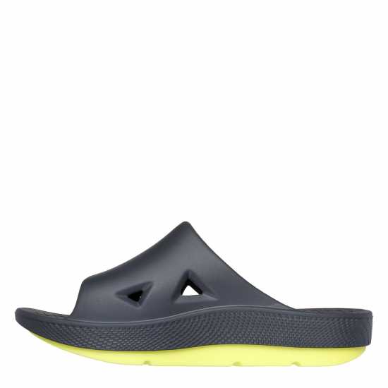 Skechers Мъжки Джапанки Dual Density Premium Arch Fit Hyper Sliders Mens Charcoal/Green 