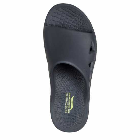 Skechers Мъжки Джапанки Dual Density Premium Arch Fit Hyper Sliders Mens Charcoal/Green 