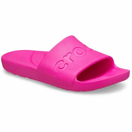 Crocs Adults Logo Sliders Розово Смущение 