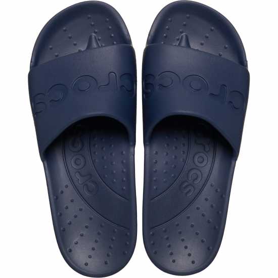 Crocs Adults Logo Sliders Морска синьо Crocs Adults Logo Sliders Морска синьо