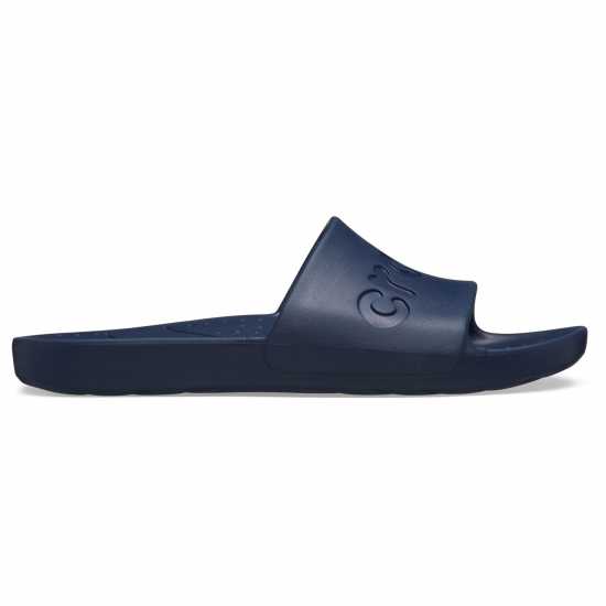 Crocs Adults Logo Sliders Морска синьо Crocs Adults Logo Sliders Морска синьо