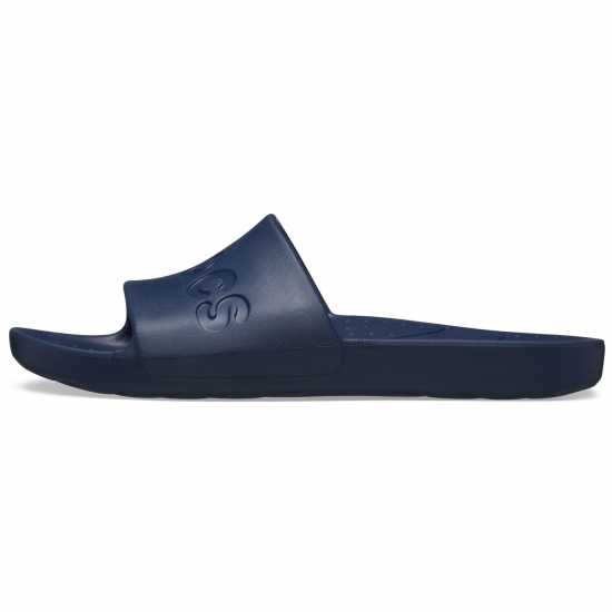 Crocs Adults Logo Sliders Морска синьо Crocs Adults Logo Sliders Морска синьо