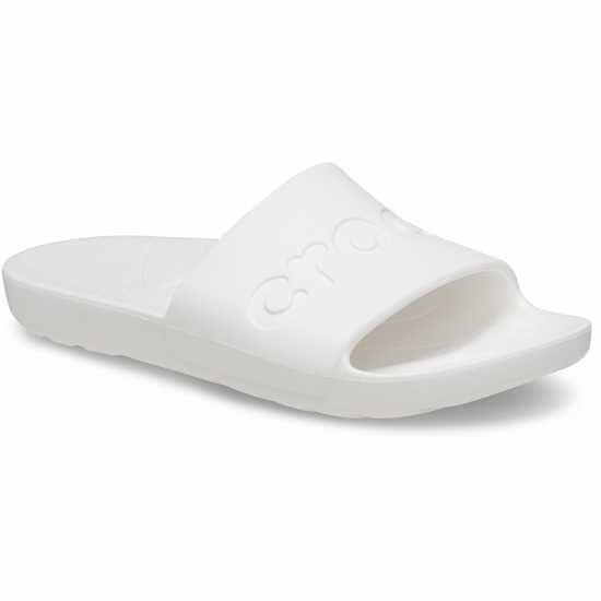 Crocs Adults Logo Sliders Бяло 