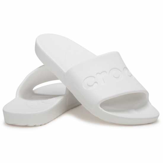Crocs Adults Logo Sliders Бяло 