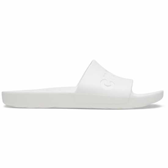 Crocs Adults Logo Sliders Бяло 