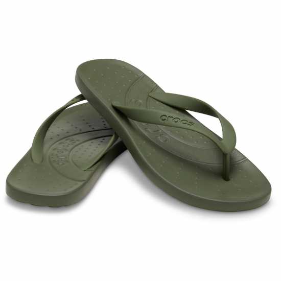 Crocs Джапанки Flip Flops Adults Army Green Мъжки сандали и джапанки