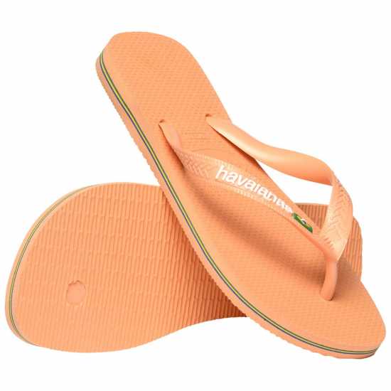 Havaianas Мъжки Джапанки Hav. Brasil Logo Ruby Red/ruby Red Flip Flops Mens  
