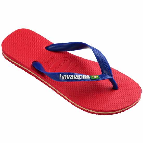 Havaianas Мъжки Джапанки Hav. Brasil Logo Ruby Red/ruby Red Flip Flops Mens Ruby Red 