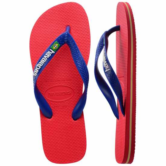 Havaianas Мъжки Джапанки Hav. Brasil Logo Ruby Red/ruby Red Flip Flops Mens Ruby Red 