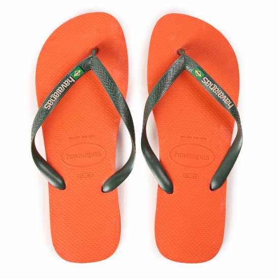 Havaianas Джапанки Men's Hav Brasil Logo Ruby Red Flip Flops Sunset Orange 