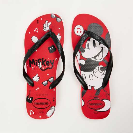 Havaianas Джапанки Men's Top Disney Ruby Red And Black Flip Flops Ruby Red/Black 