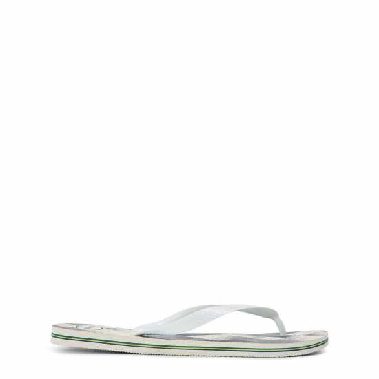 Havaianas Мъжки Джапанки Hav. Brasil Fresh Black/black/leaf Flip Flops Mens White/Grey 