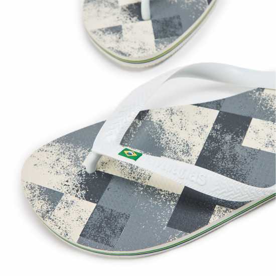 Havaianas Мъжки Джапанки Hav. Brasil Fresh Black/black/leaf Flip Flops Mens White/Grey 