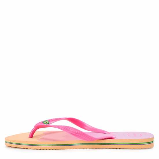 Havaianas Мъжки Джапанки Hav. Brasil Fresh Black/black/leaf Flip Flops Mens Peach 